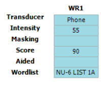 speech recognition test in noise