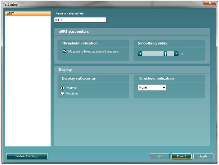 Electrically Evoked Stapedial Reflex Thresholds (eSRT) measurement