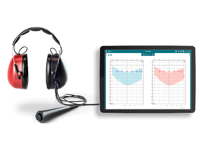 A photo of the Luna audiometer from Interacoustics.